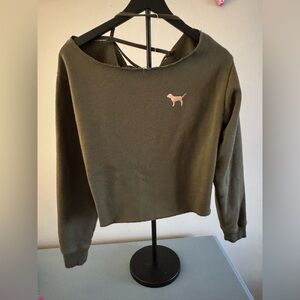 PINK Victoria's Secret Olive Sweatshirt